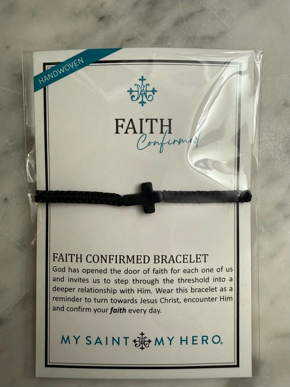 My Saint My Hero Faith Confirmed Bracelet For Men & Women NWT